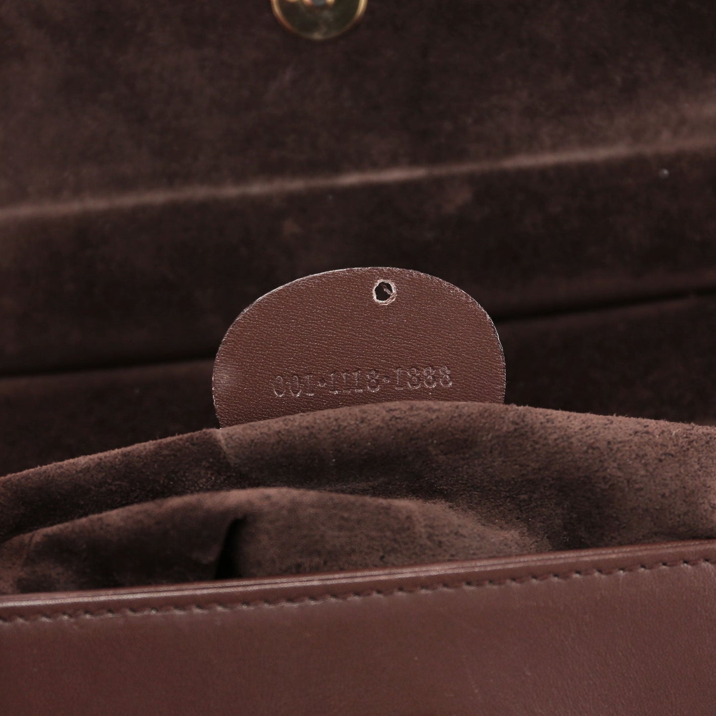 Brown Bamboo Top Handle Bag