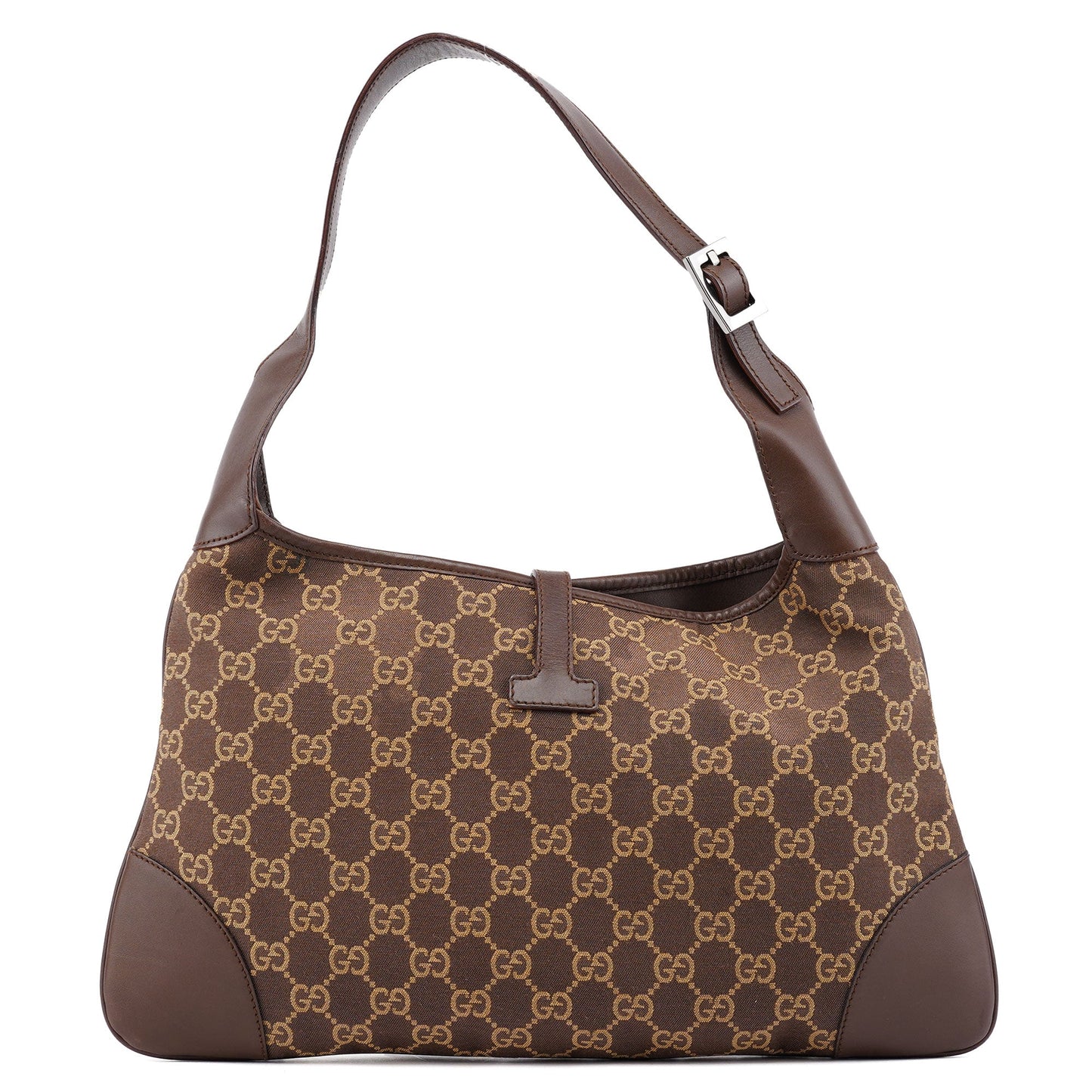 Brown Beige GG Jackie Shoulder Bag