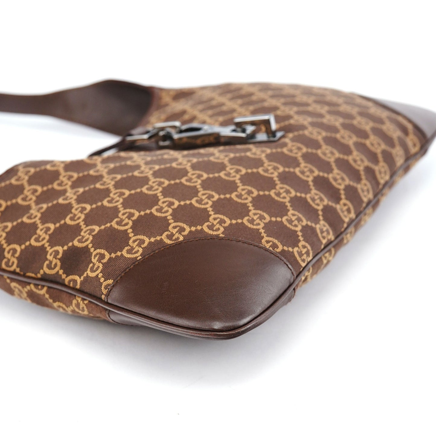 Brown Beige GG Jackie Shoulder Bag