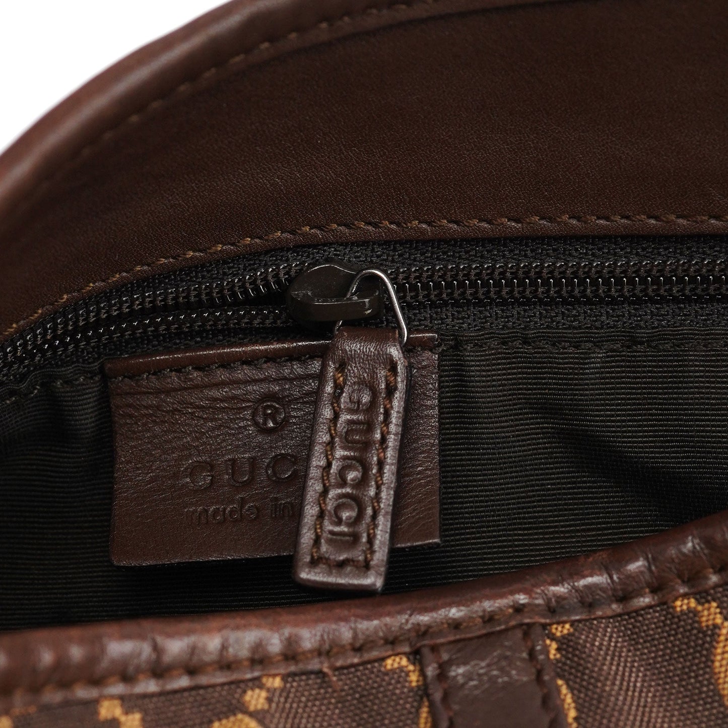 Brown Beige GG Jackie Shoulder Bag