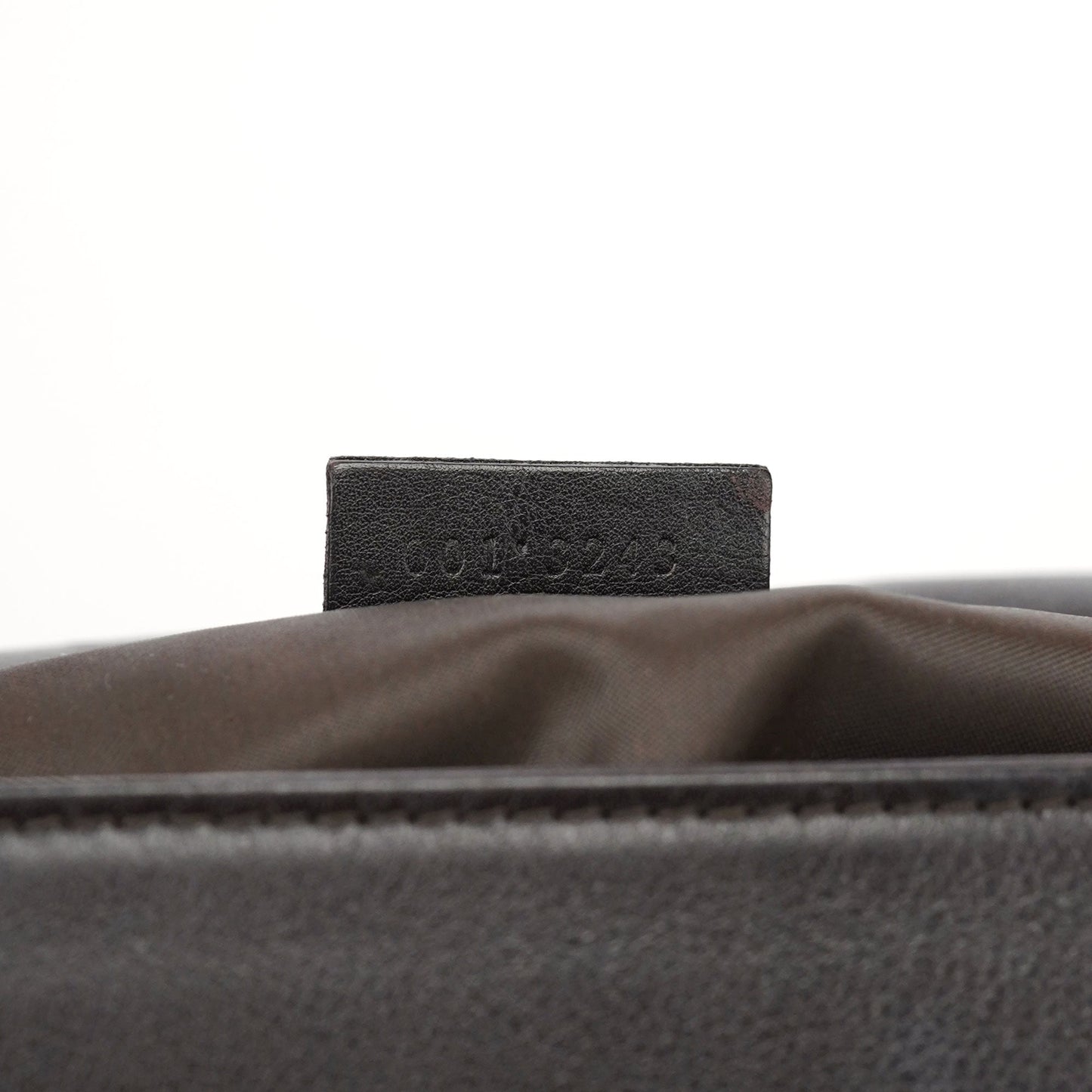 Brown Calfskin Bamboo Flap Shoulder Bag