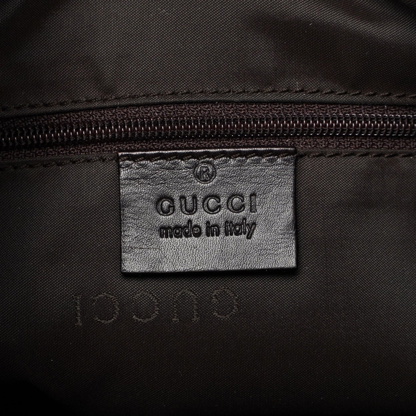 Brown Calfskin Bamboo Shoulder Bag