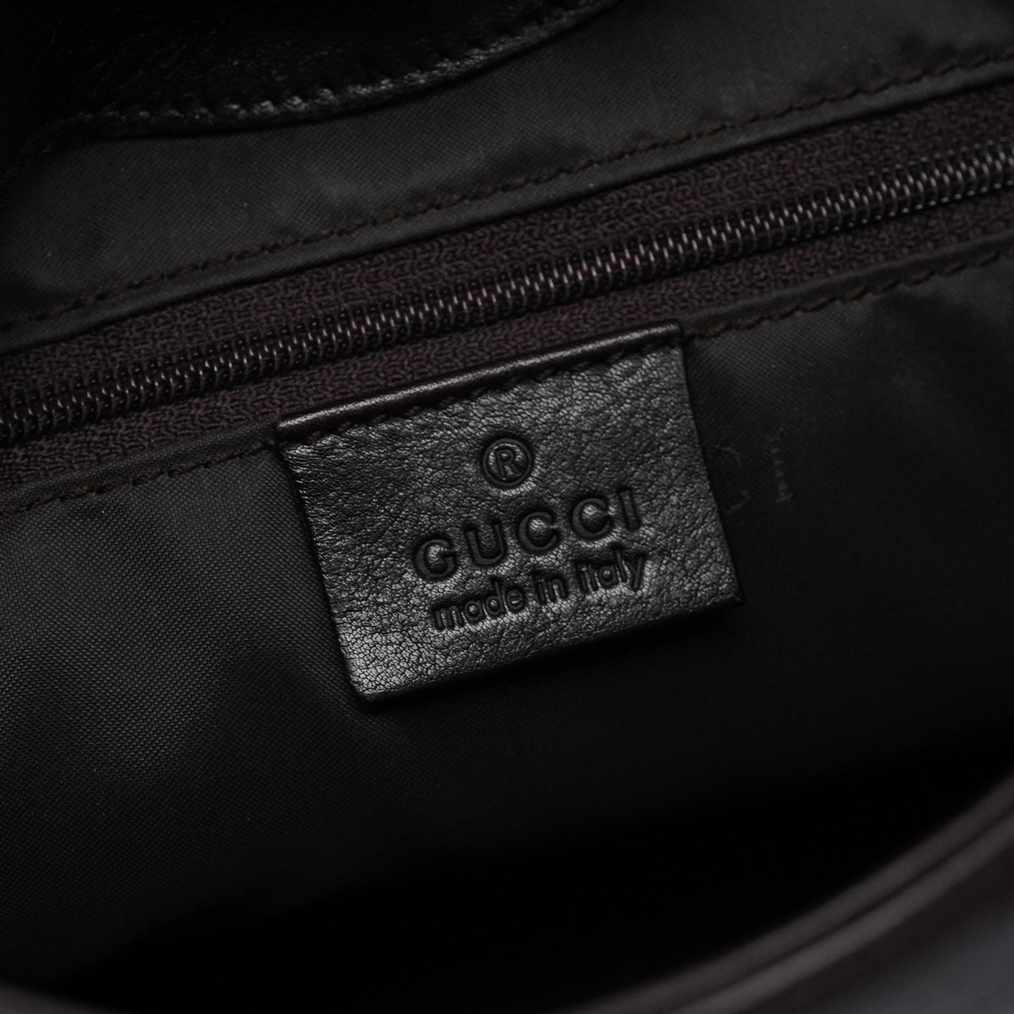 Brown Calfskin Bamboo Shoulder Bag