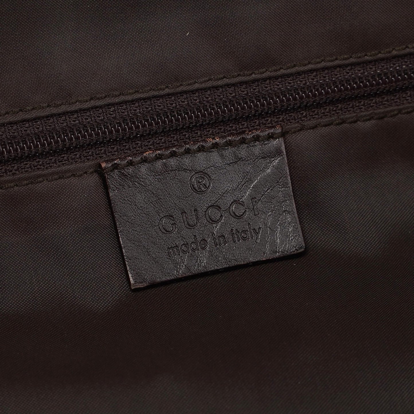 Brown Calfskin Bamboo Tote