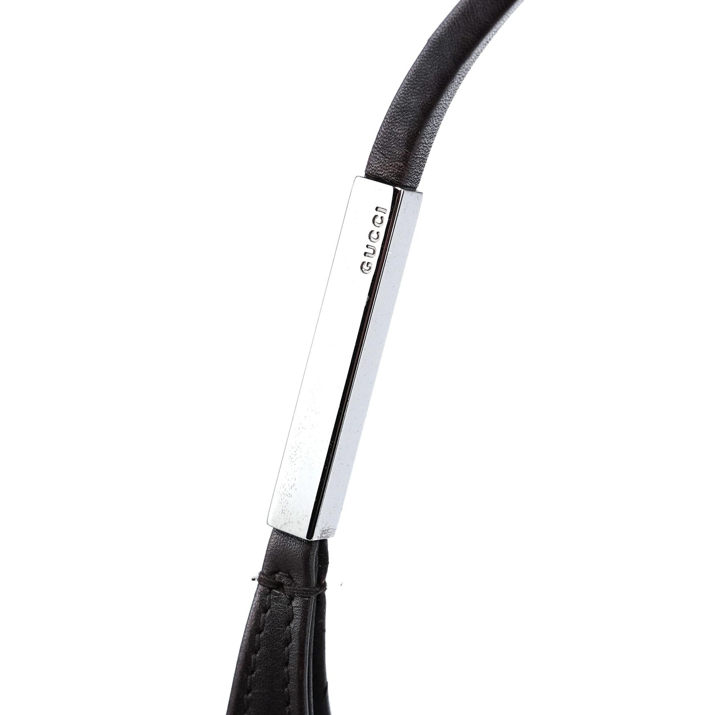 Brown Calfskin Hobo Shoulder Bag