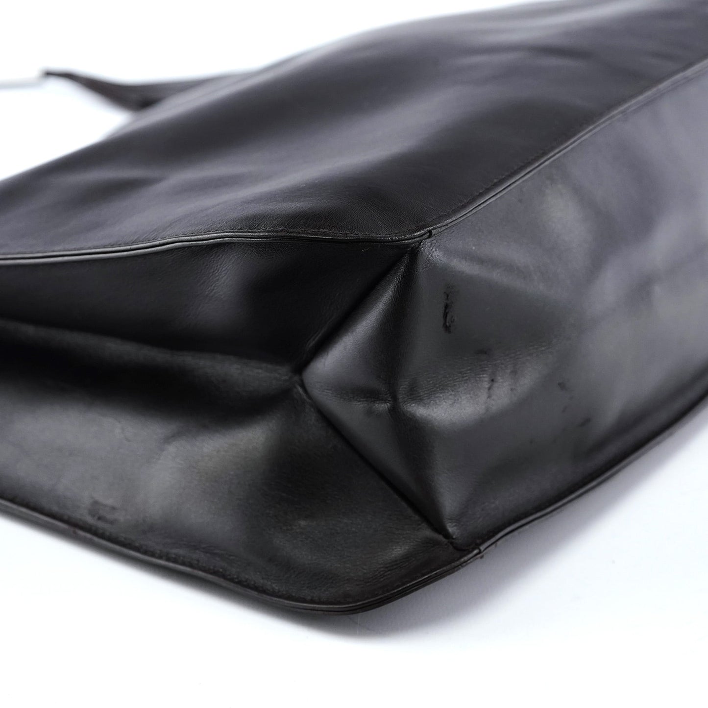 Brown Calfskin Hobo Shoulder Bag