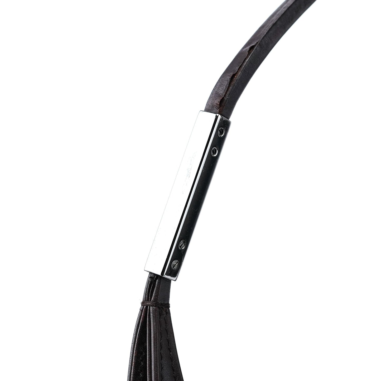 Brown Calfskin Hobo Shoulder Bag