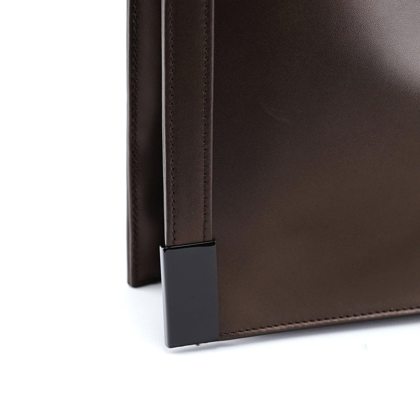 Brown Calfskin Hobo Shoulder Bag