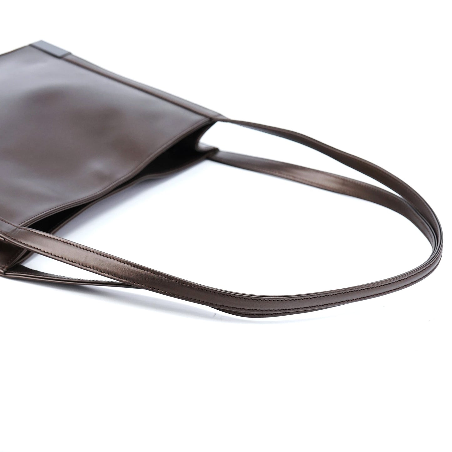 Brown Calfskin Hobo Shoulder Bag