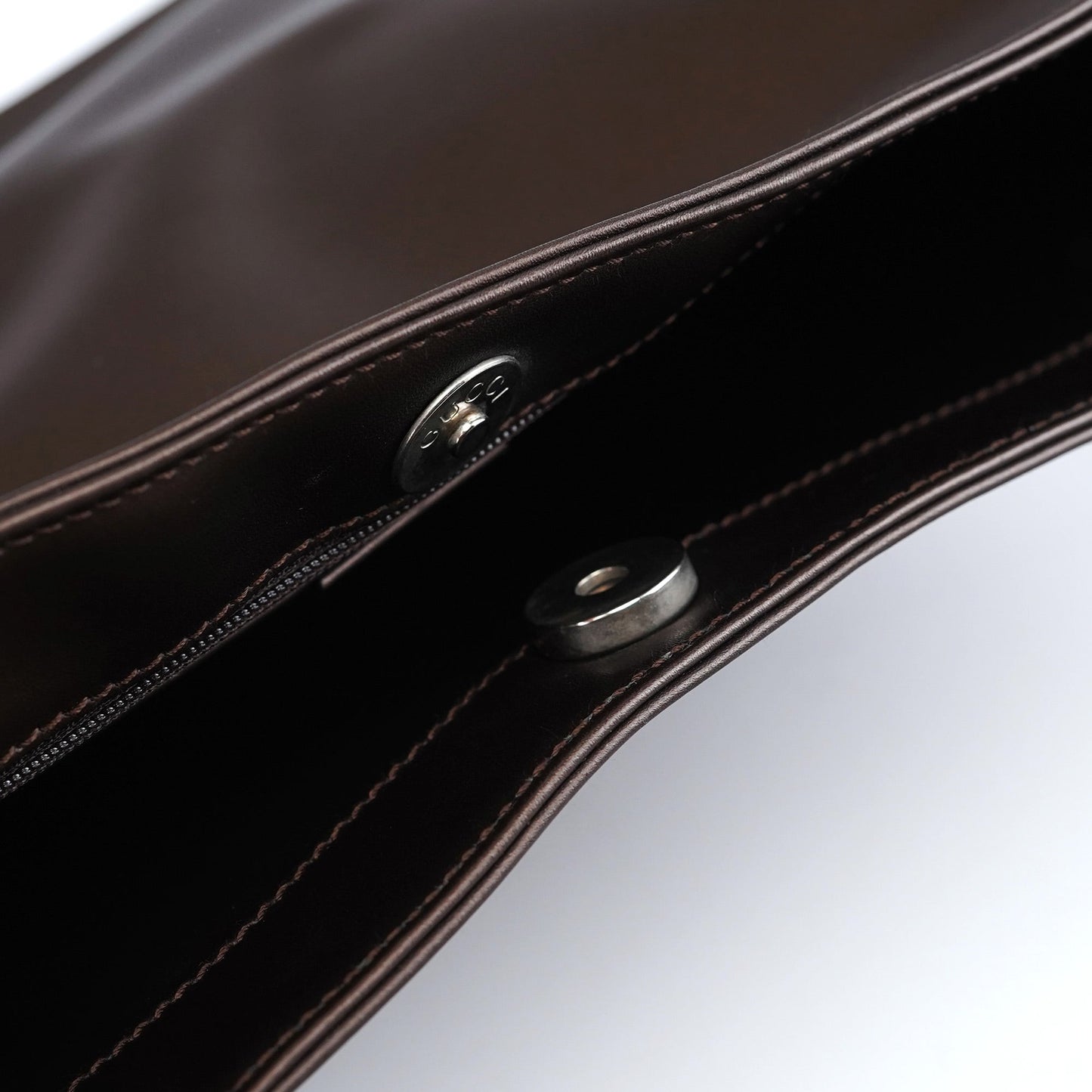 Brown Calfskin Hobo Shoulder Bag