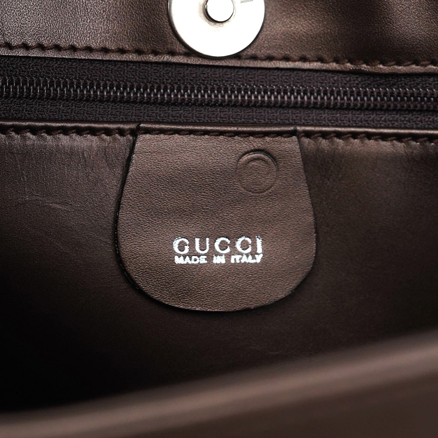 Brown Calfskin Hobo Shoulder Bag