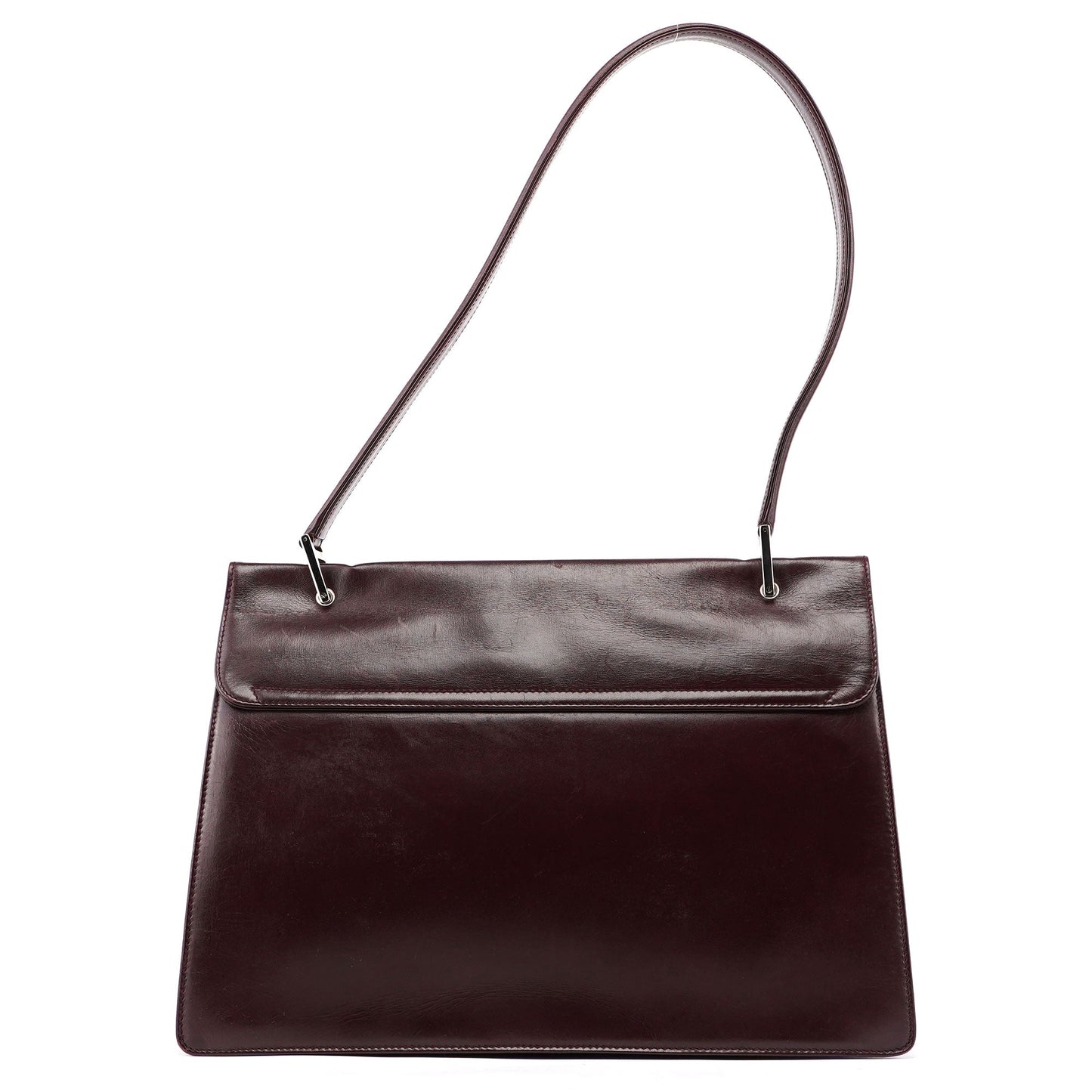 Brown Calfskin Square G Shoulder Bag