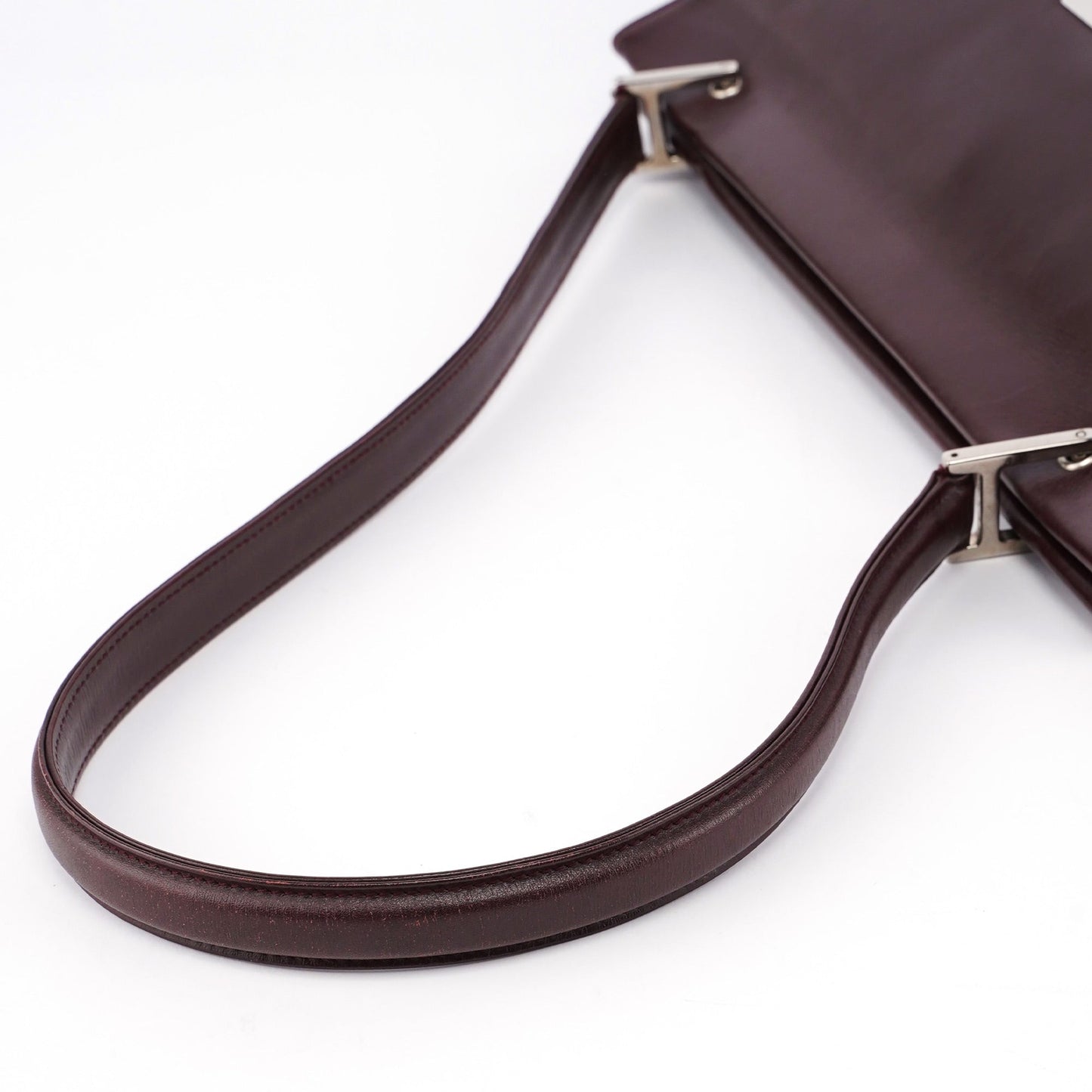 Brown Calfskin Square G Shoulder Bag