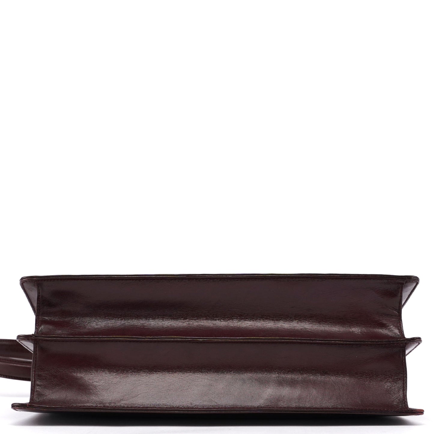Brown Calfskin Square G Shoulder Bag