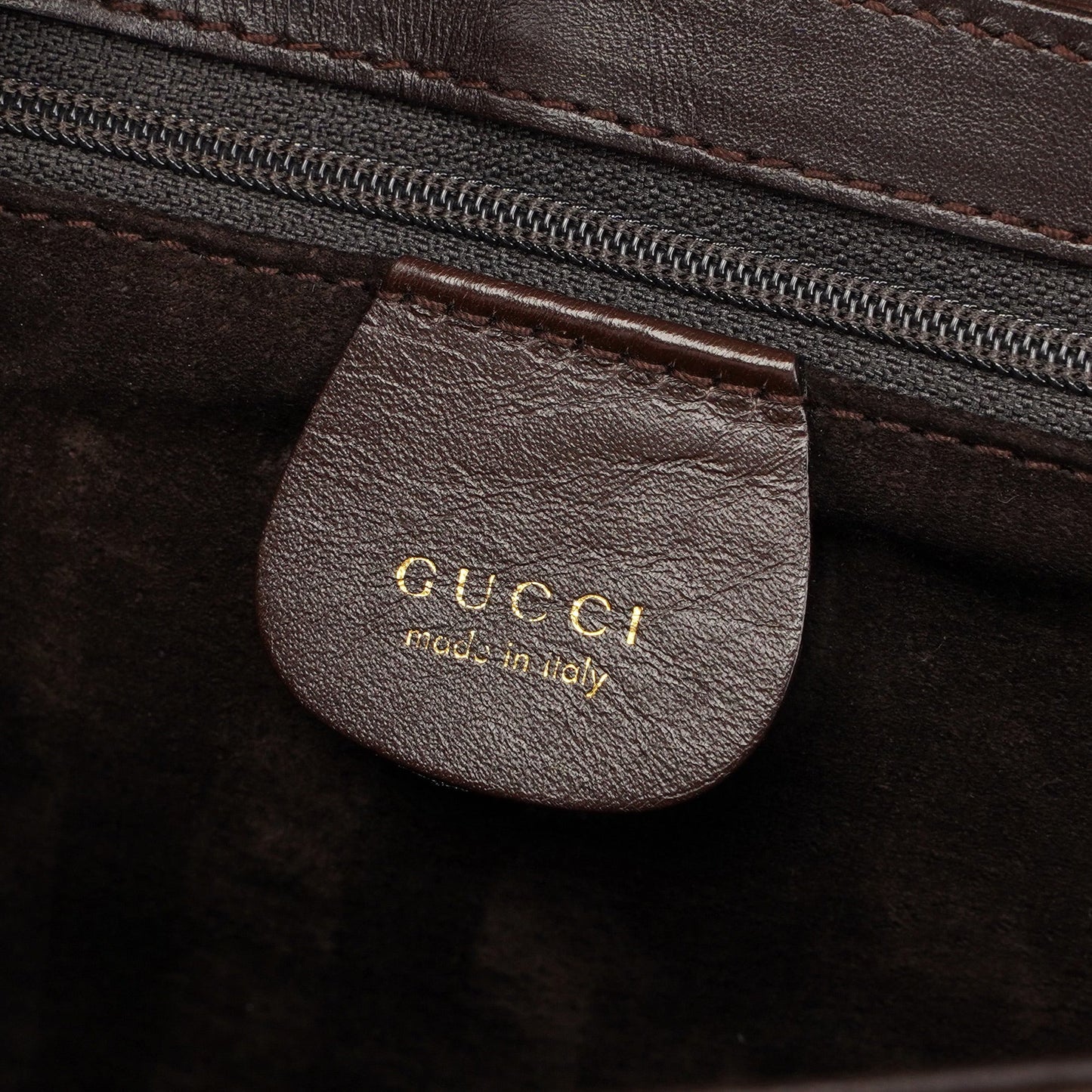 Brown Calfskin Square G Shoulder Bag