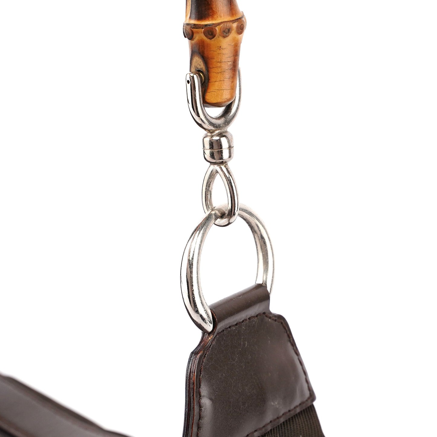 Brown Canvas Bamboo Shoulder