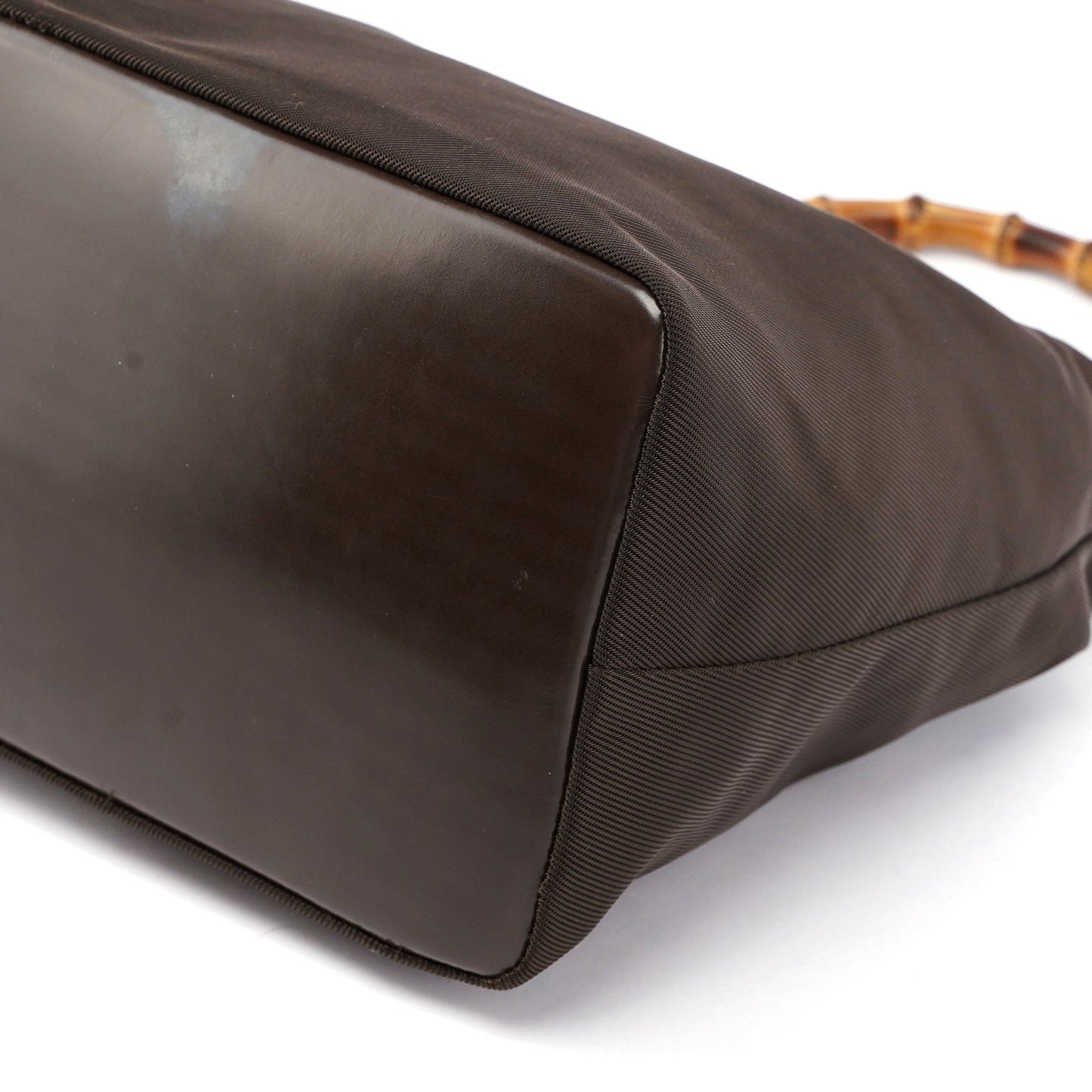 Brown Canvas Bamboo Shoulder