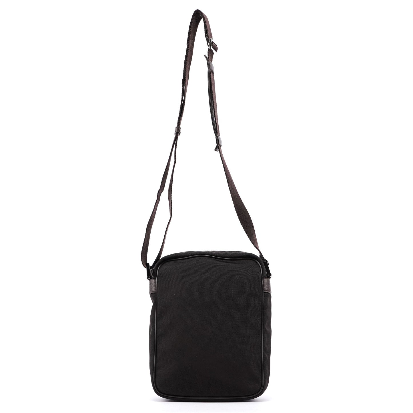 Brown Canvas Crossbody Bag