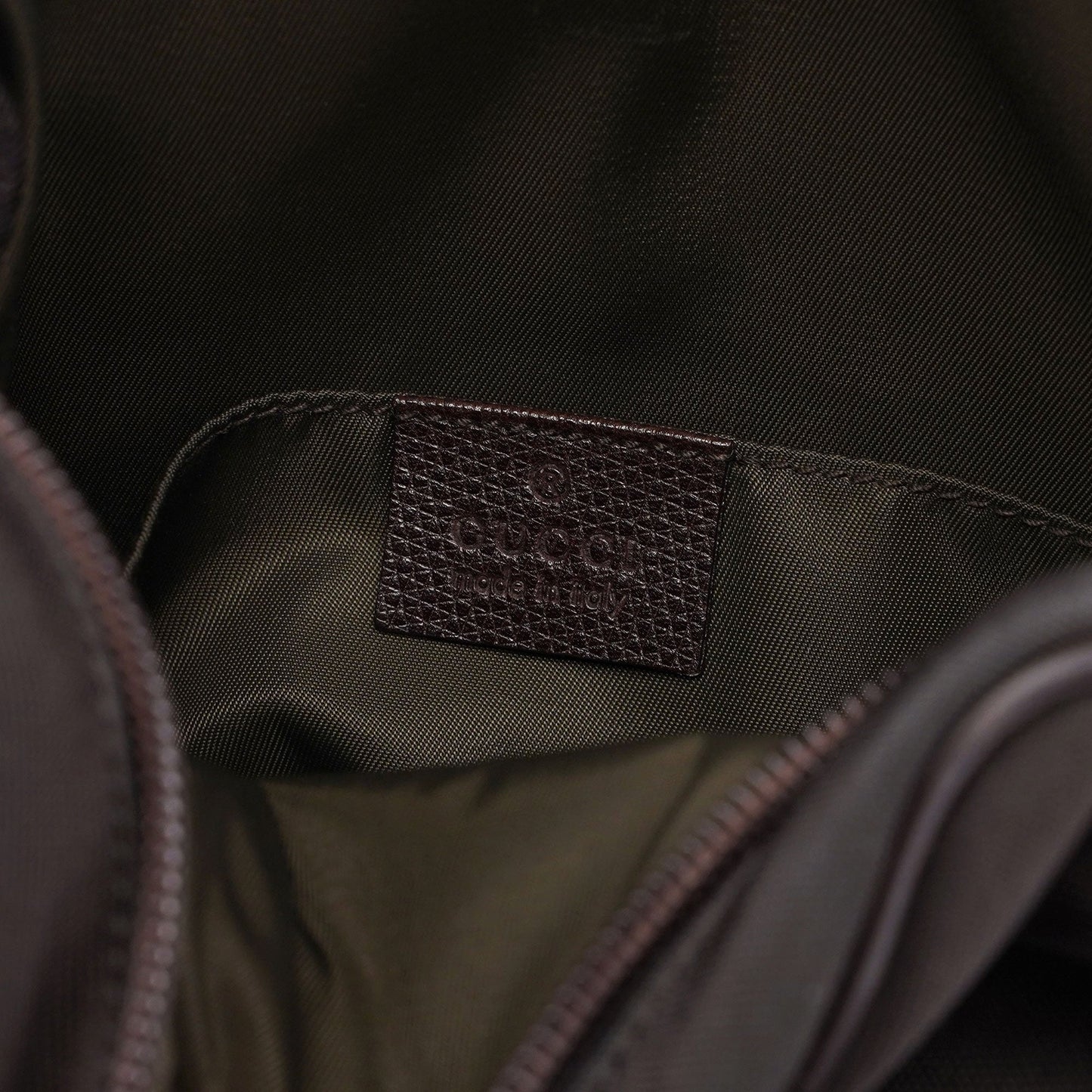 Brown Canvas Crossbody Bag