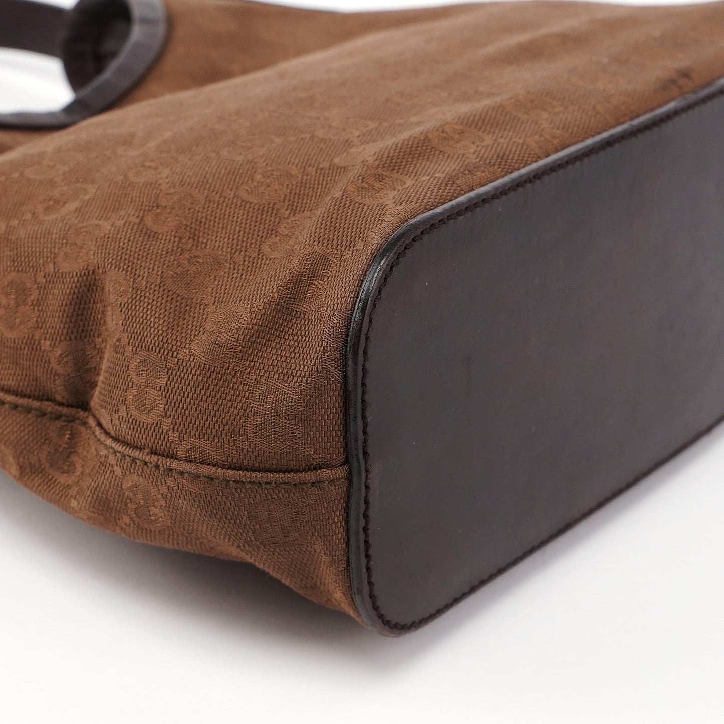 Brown Canvas GG Hobo Shoulder Bag