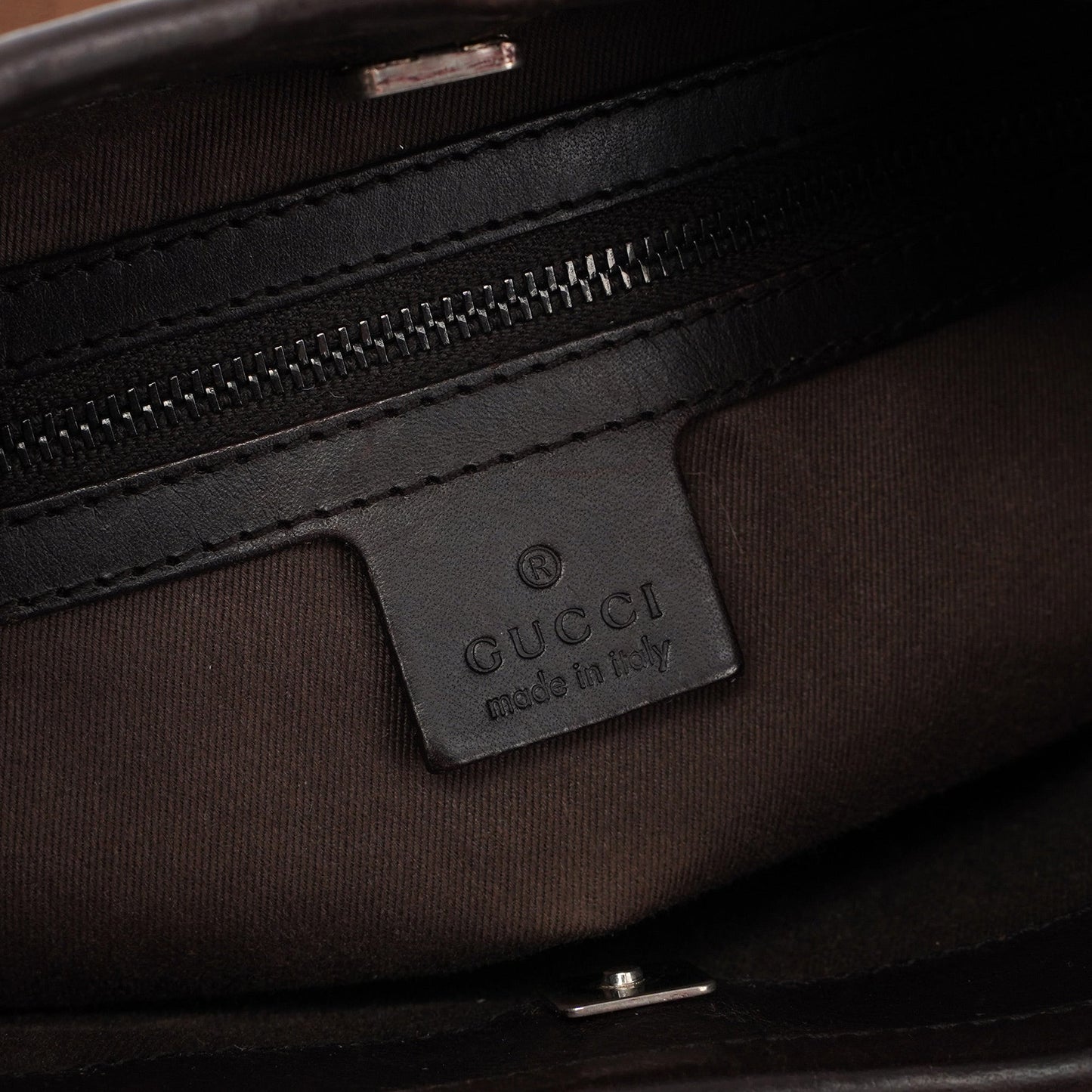 Brown Canvas GG Hobo Shoulder Bag