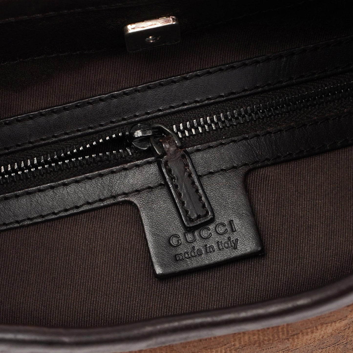 Brown Canvas GG Hobo Shoulder Bag