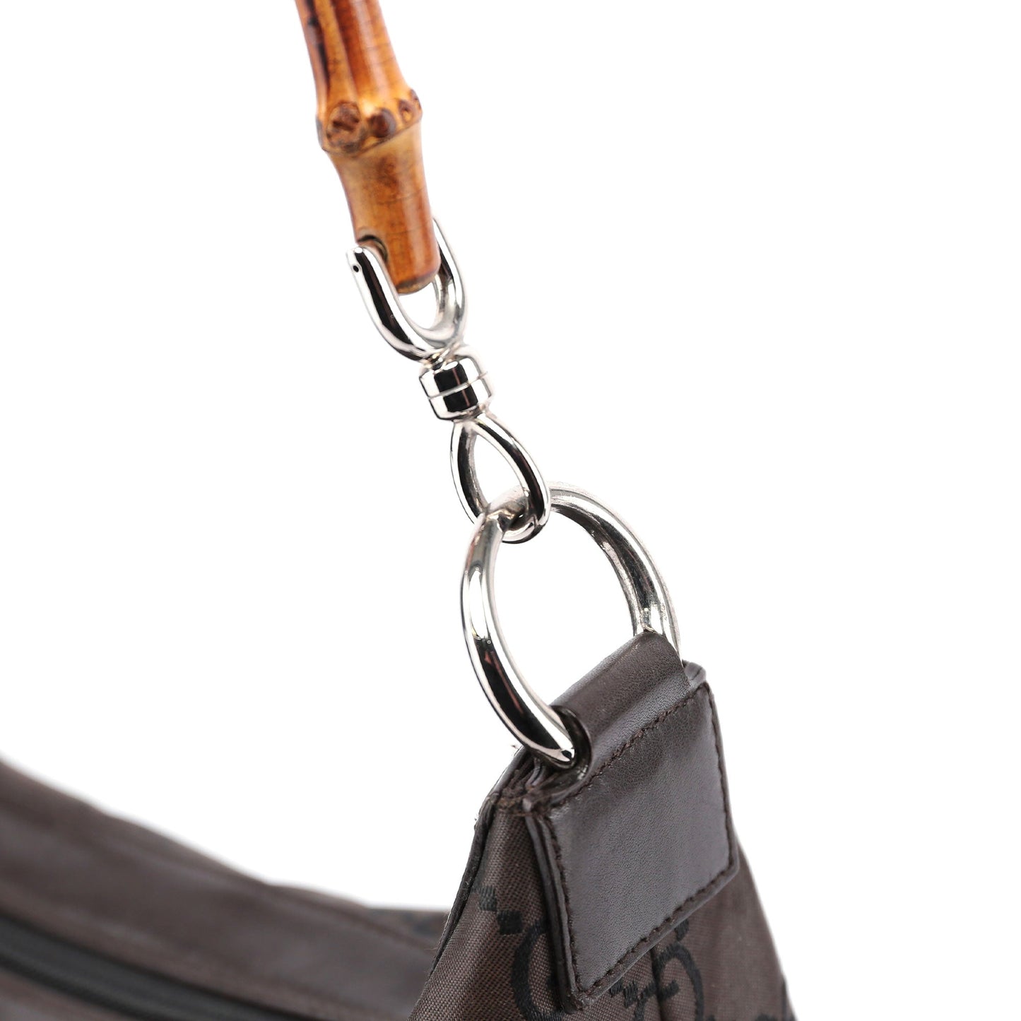 Brown GG Bamboo Shoulder Bag