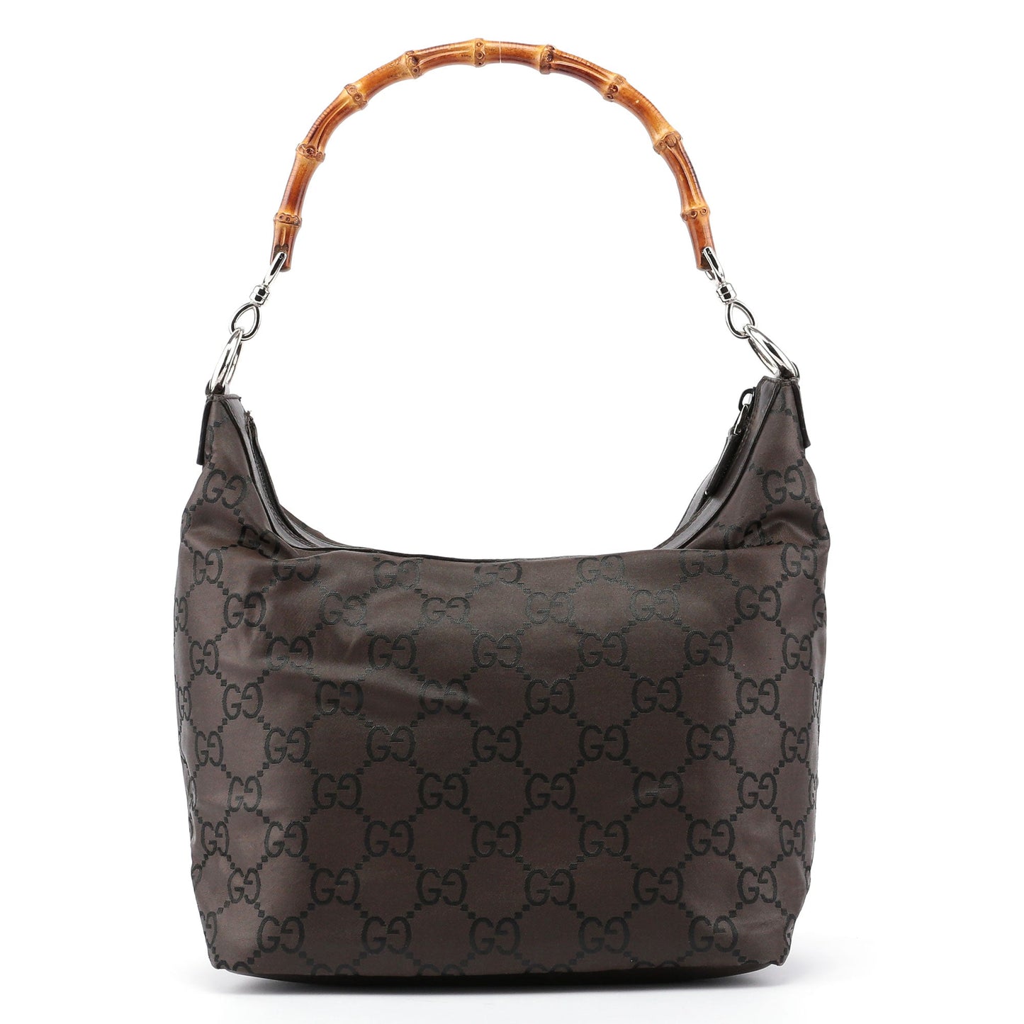 Brown GG Bamboo Shoulder Bag