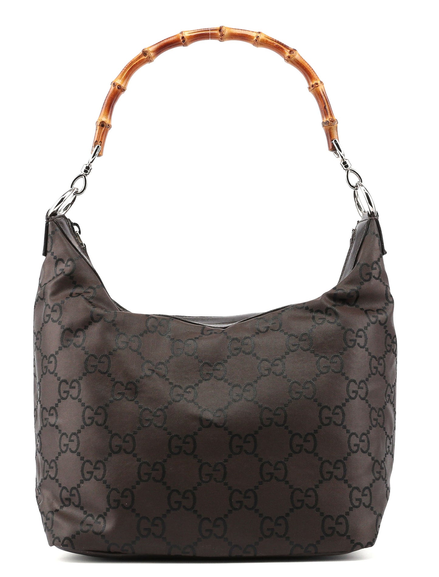 Brown GG Bamboo Shoulder Bag