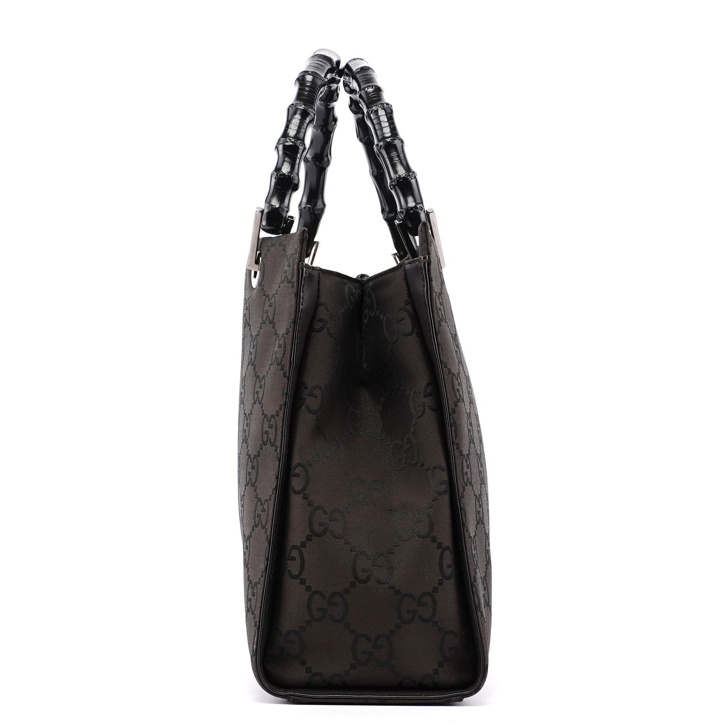 Brown GG Bamboo Tote 2way