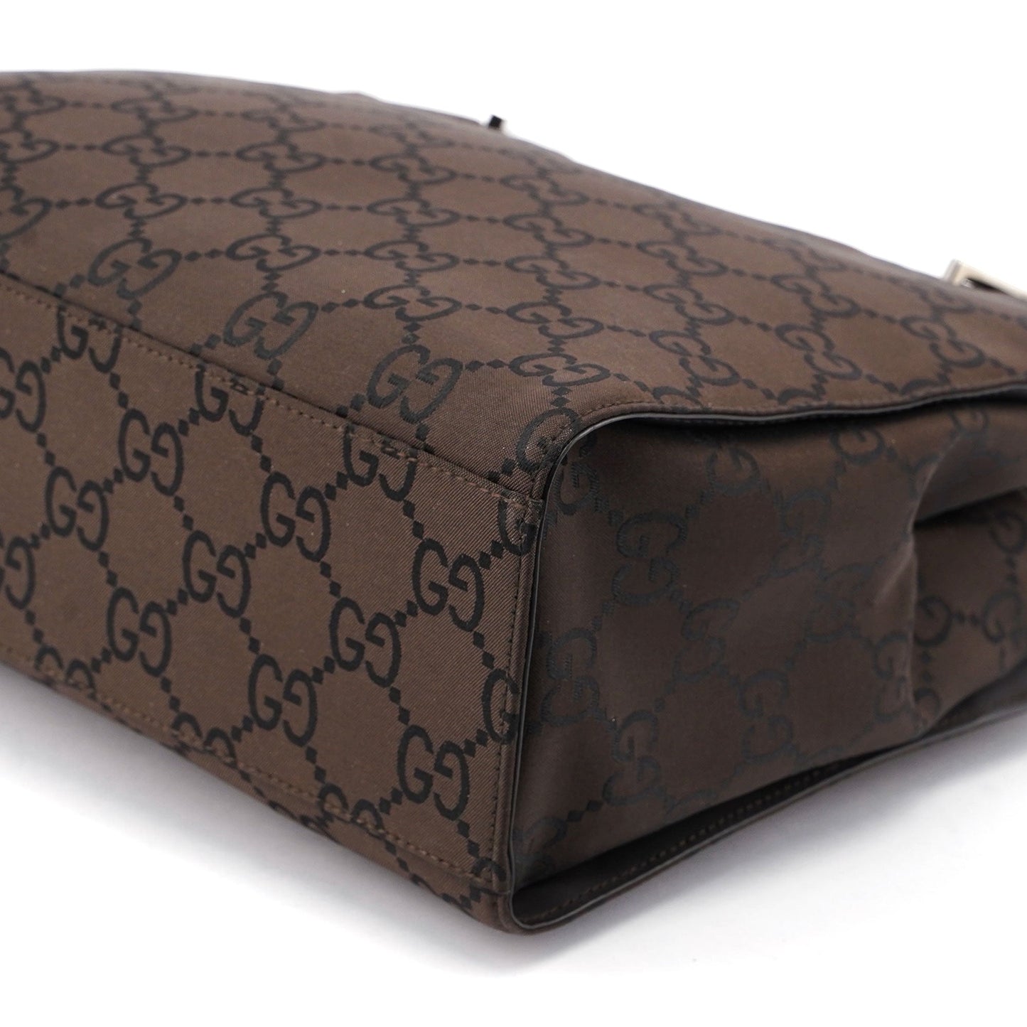 Brown GG Bamboo Tote 2way