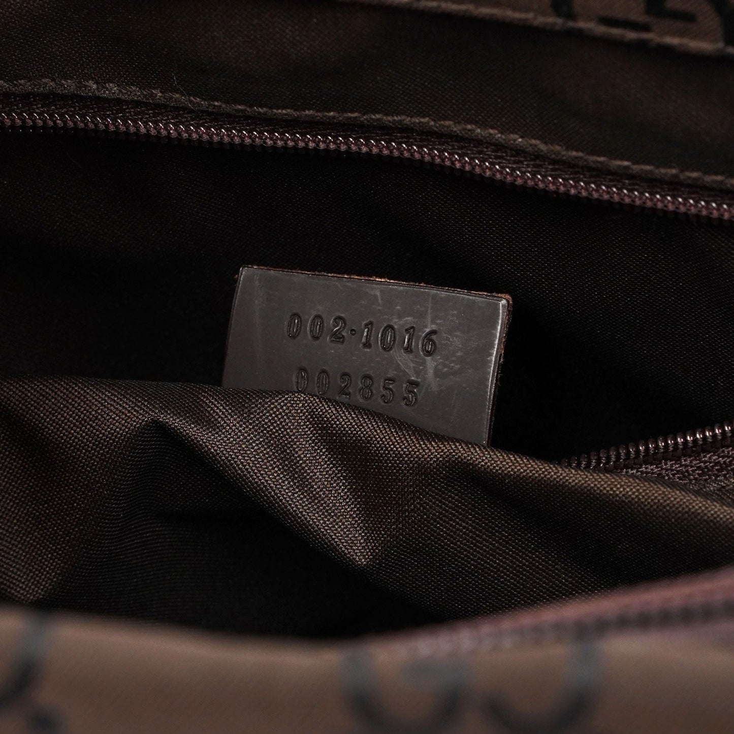 Brown GG Bamboo Tote 2way