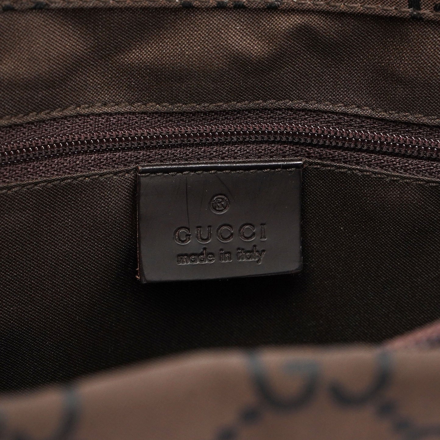 Brown GG Bamboo Tote 2way