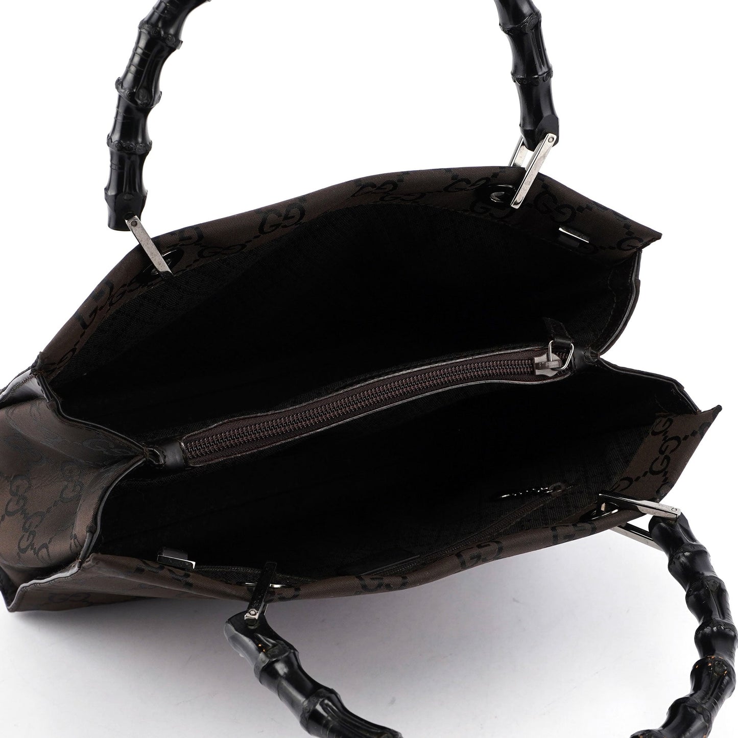 Brown GG Bamboo Tote
