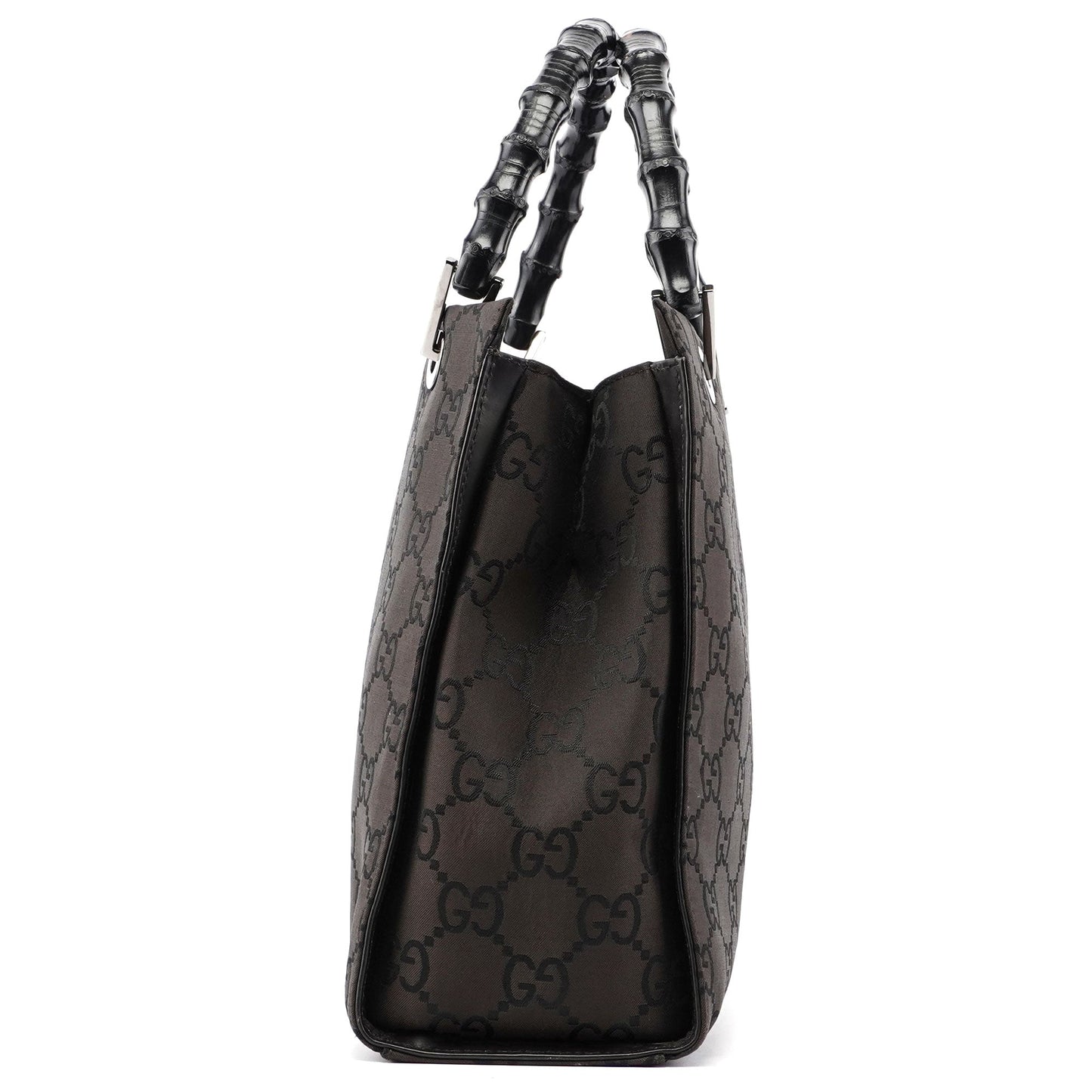 Brown GG Bamboo Tote