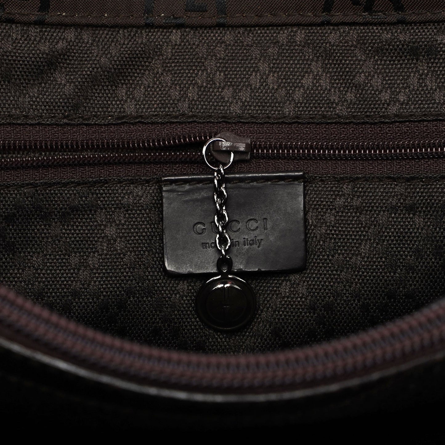 Brown GG Bamboo Tote