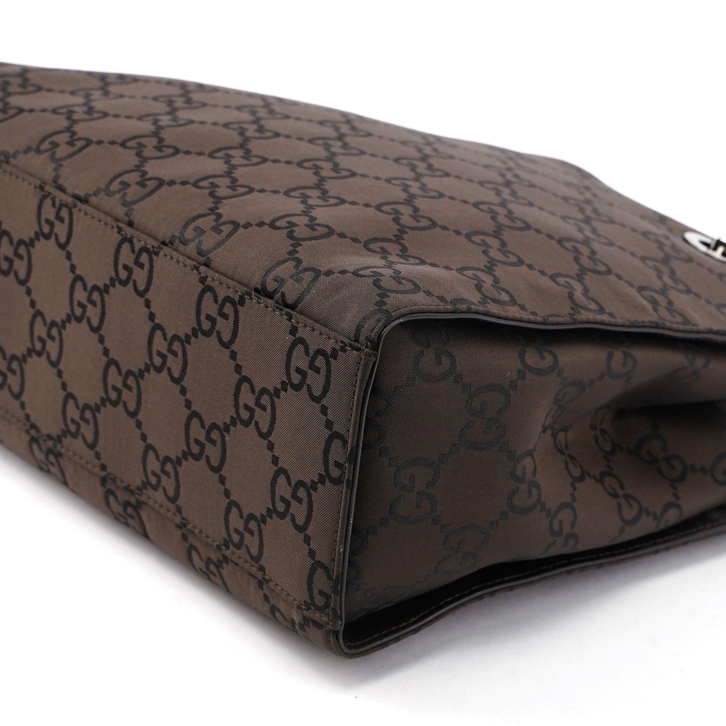 Brown GG Bamboo Tote