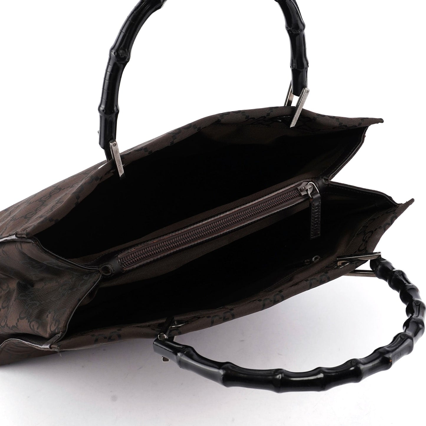 Brown GG Bamboo Tote