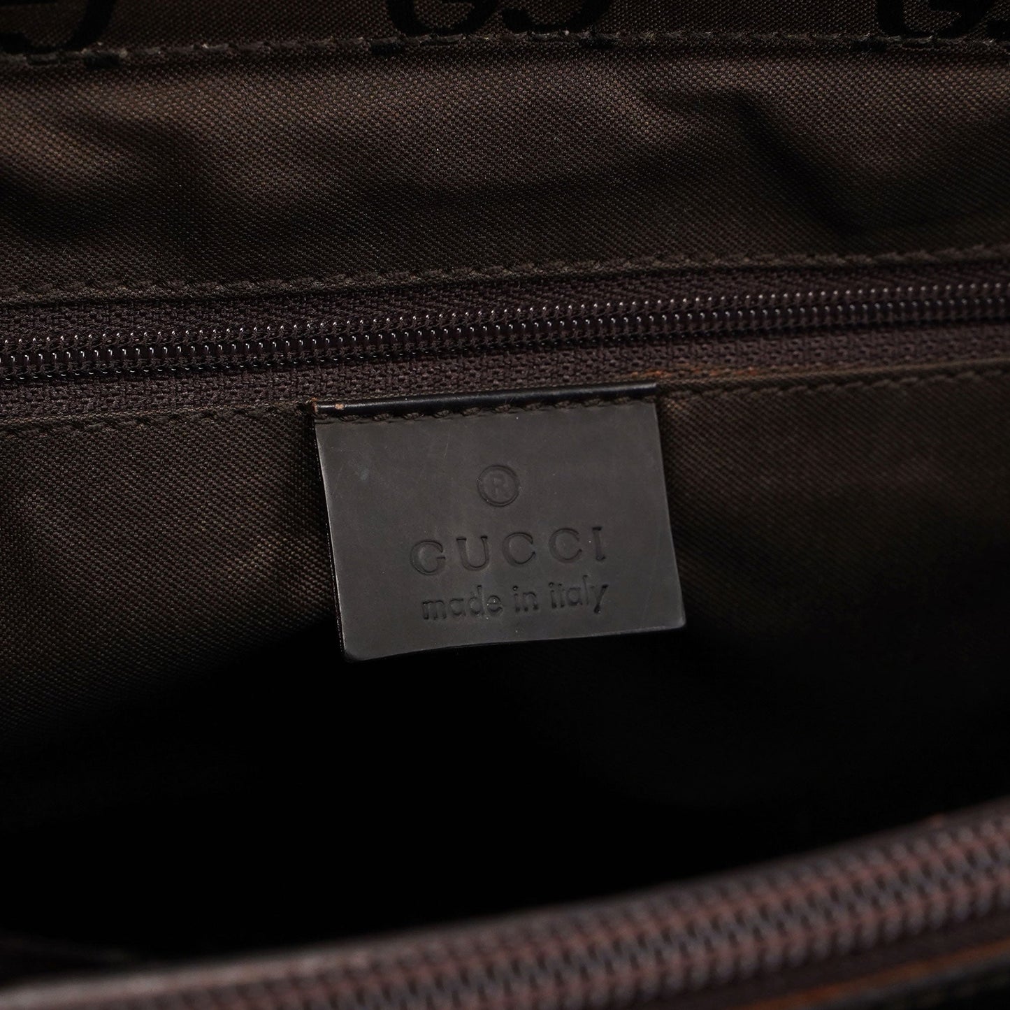 Brown GG Bamboo Tote