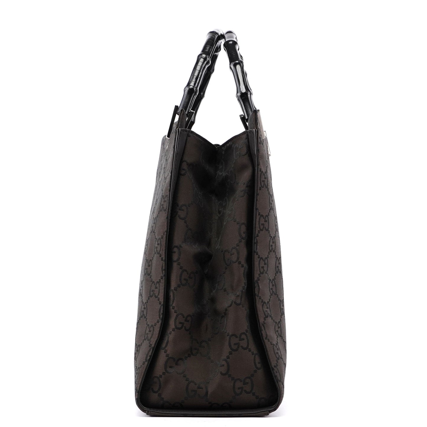 Brown GG Bamboo Tote