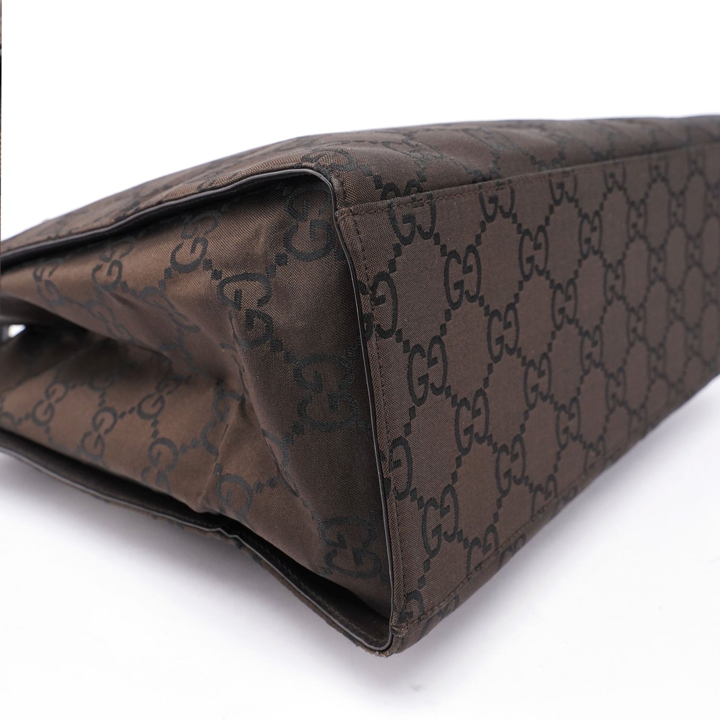 Brown GG Bamboo Tote