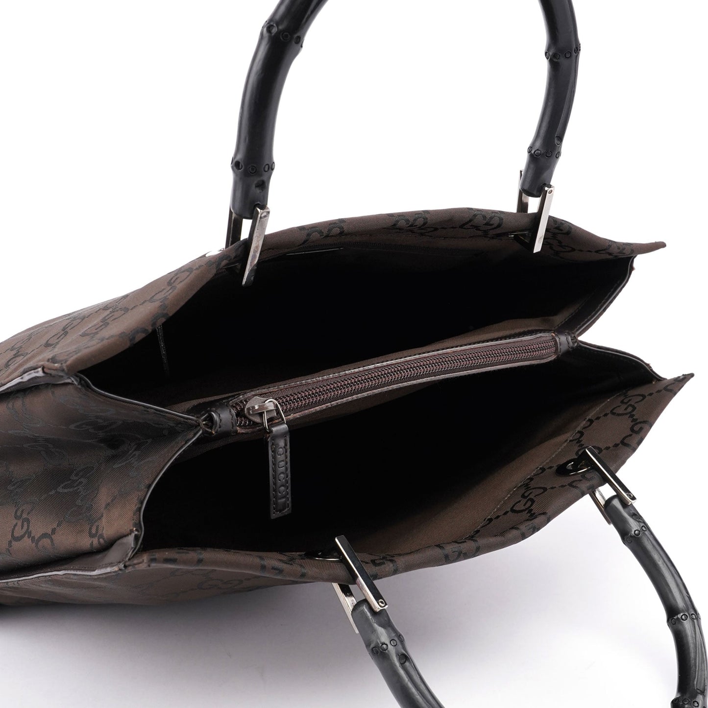 Brown GG Bamboo Tote