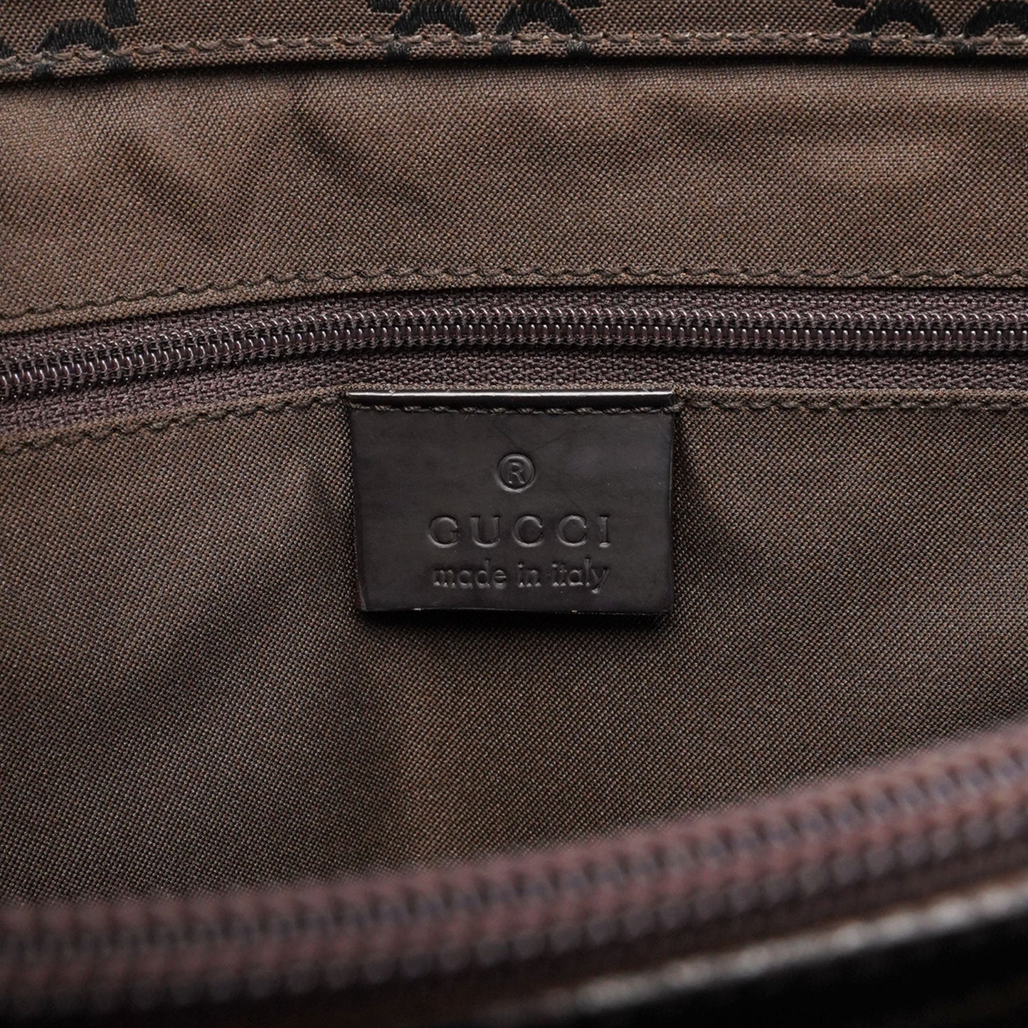 Brown GG Bamboo Tote