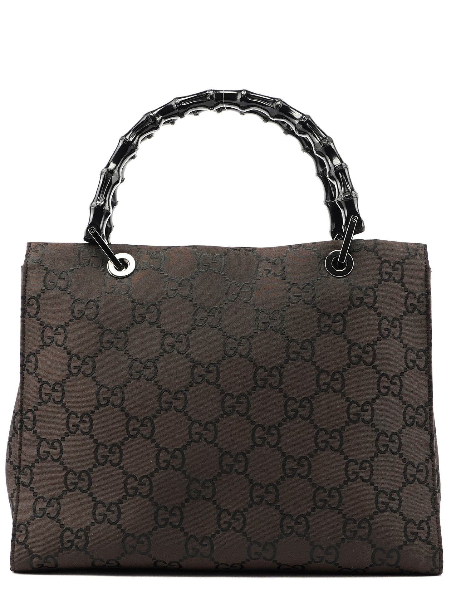 Brown GG Bamboo Tote