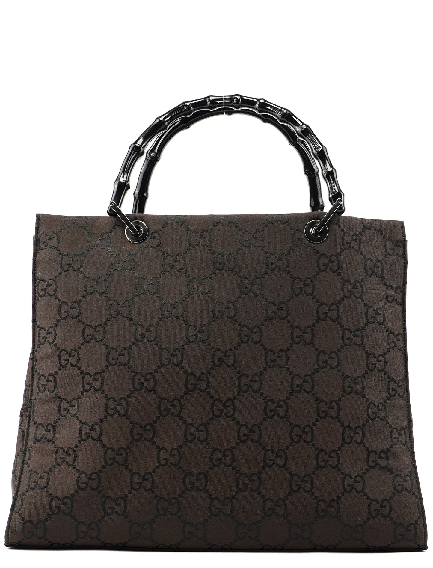 Brown GG Bamboo Tote