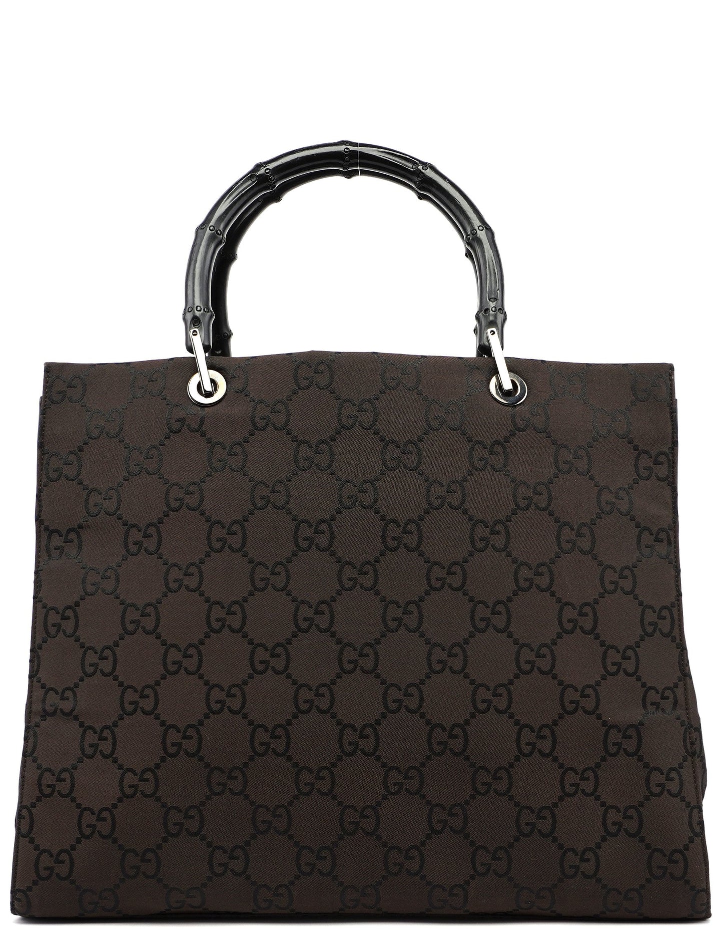 Brown GG Bamboo Tote