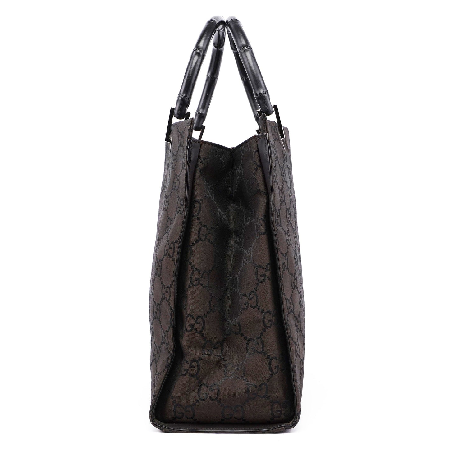 Brown GG Bamboo Tote