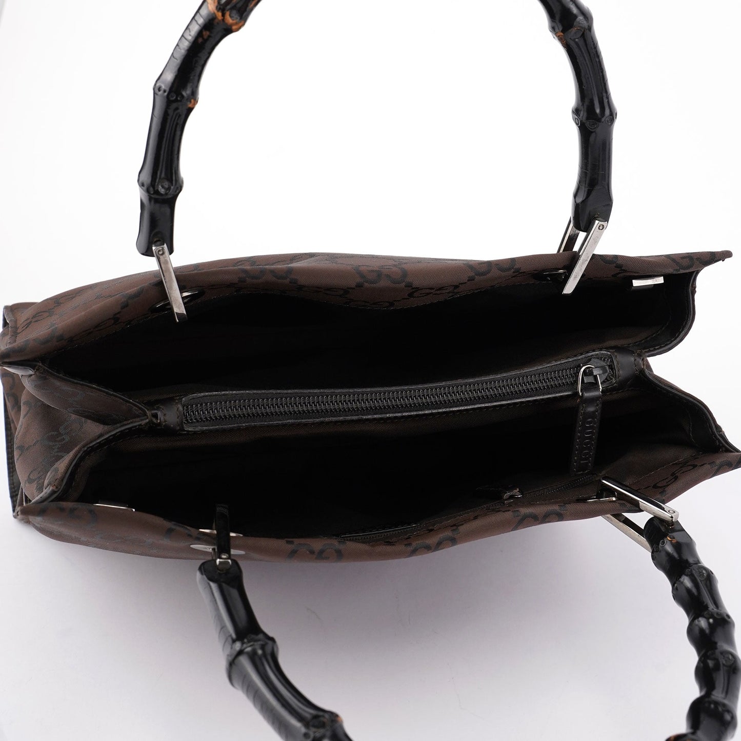 Brown GG Bamboo Tote