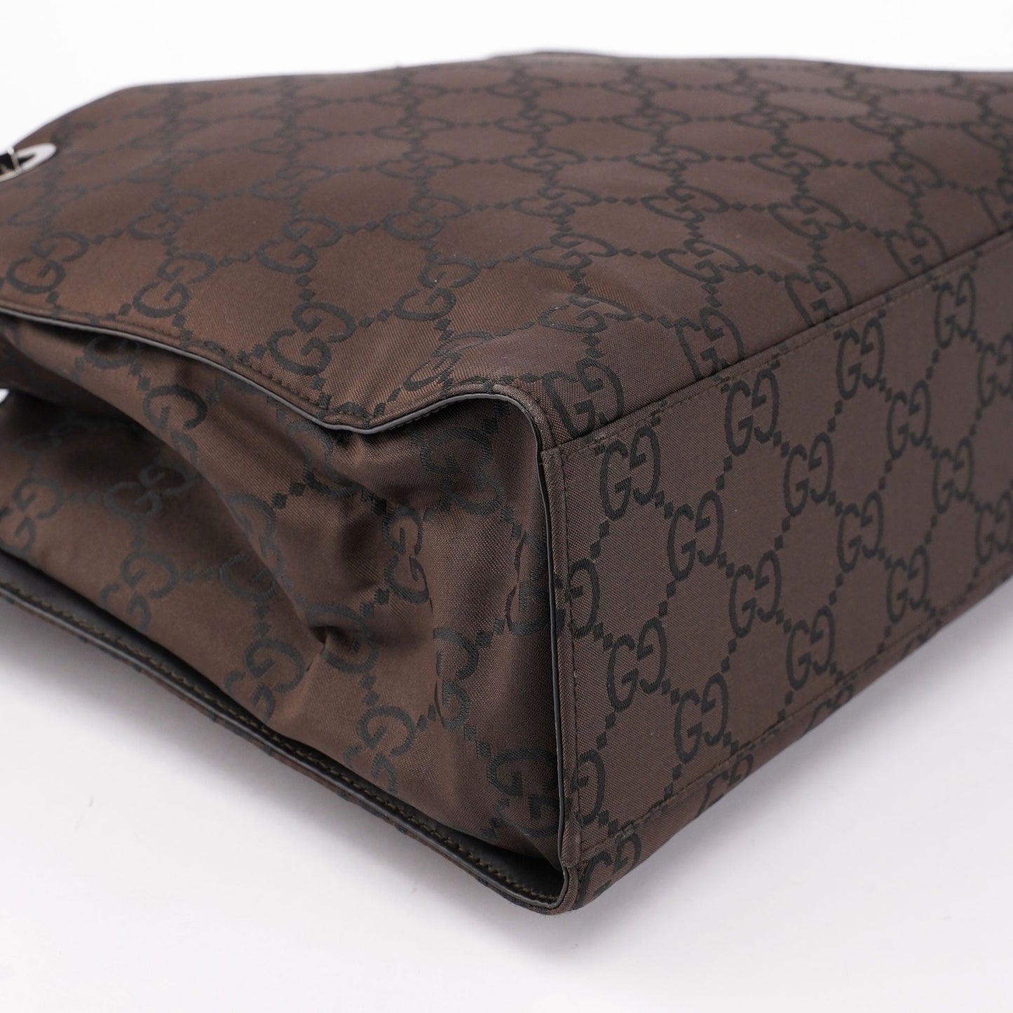 Brown GG Bamboo Tote