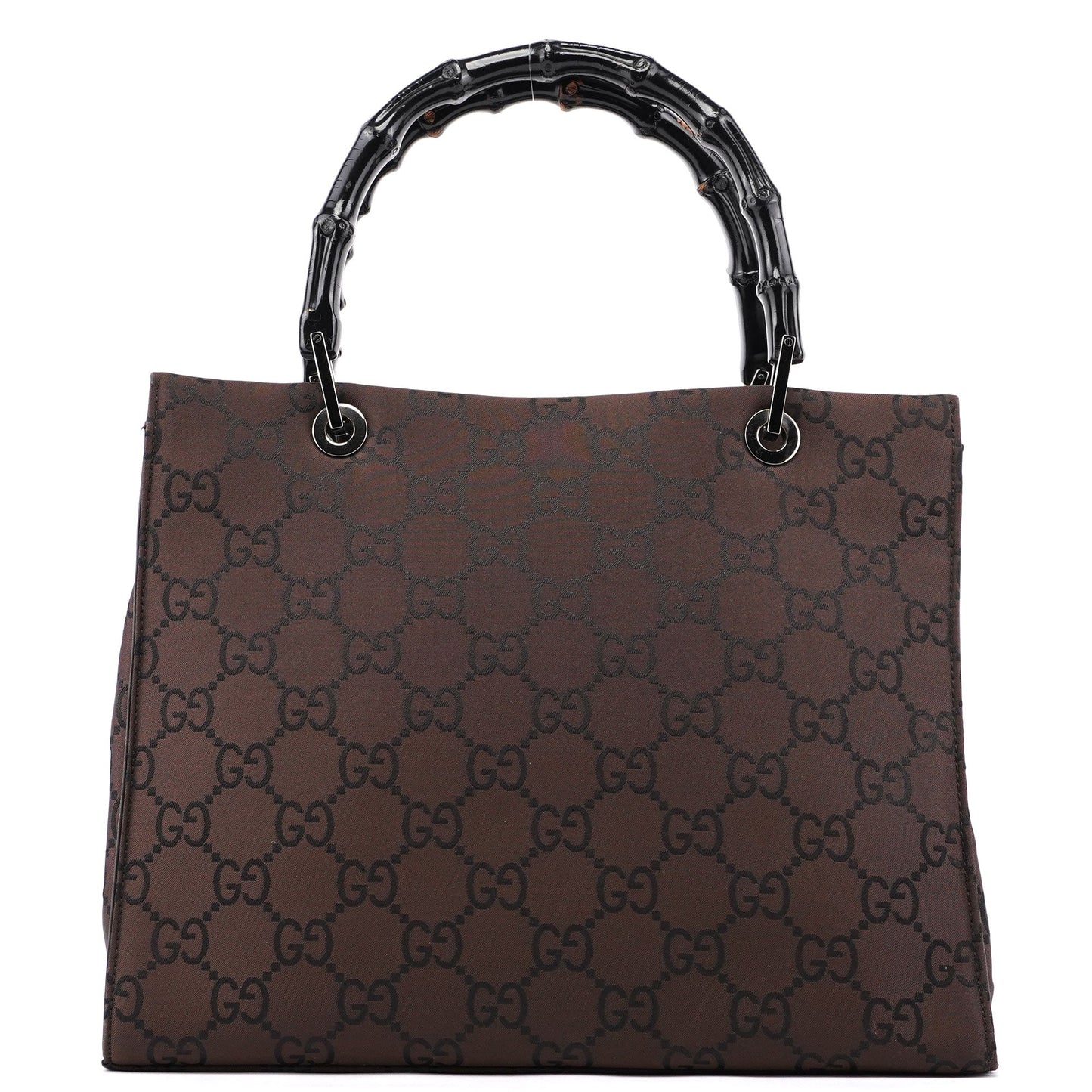 Brown GG Bamboo Tote